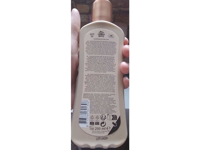 Caribbean Bronze Tanning Lotion, SPF 30, 200 mL