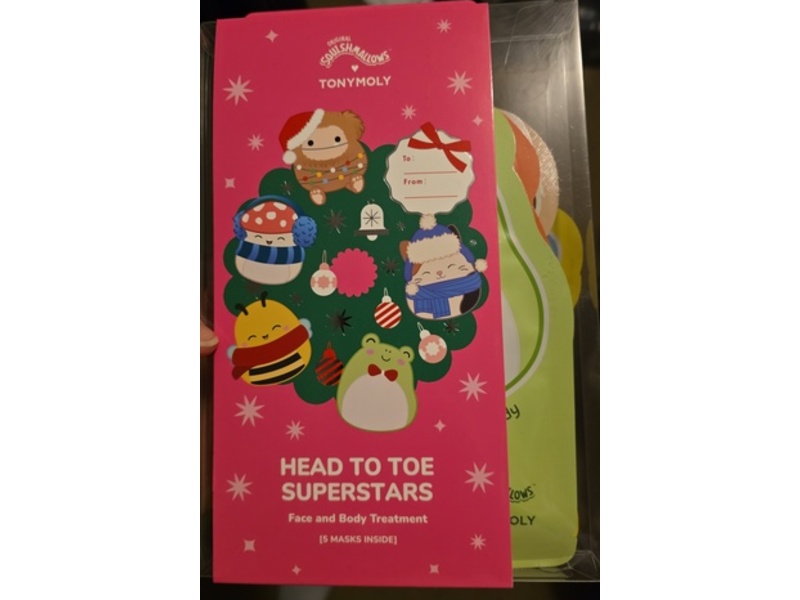 TonyMoly Face & Body Treatment Masks, Head To Toe Superstars, 5 Counts