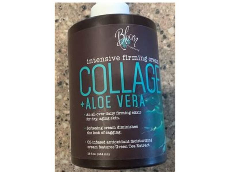 Bloom Intensive Firming Cream, Collagen + Aloe Vera, 15 fl oz/444 mL
