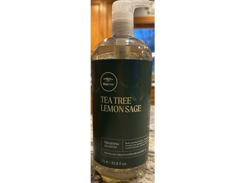 Tea Tree Thickening Shampoo, Lemon Sage, 33.8 fl oz/1 L