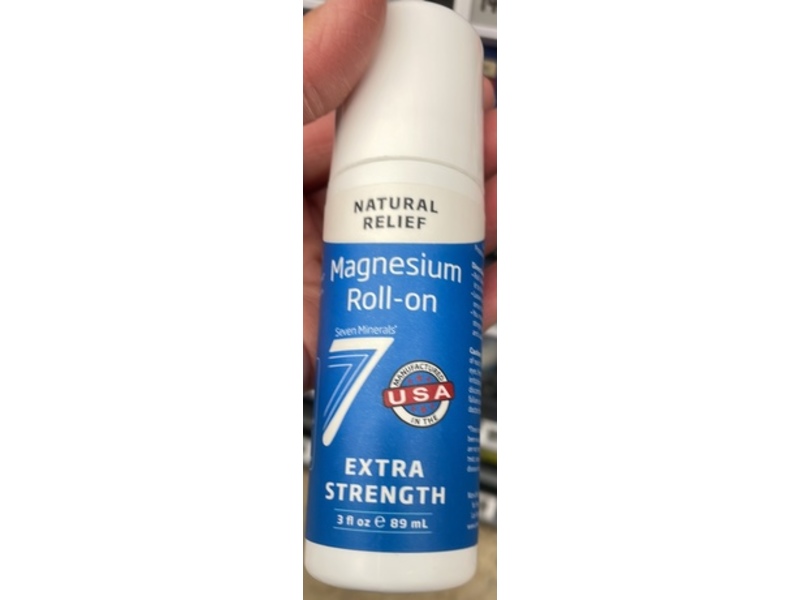 Seven Minerals Magnesium Roll On, Extra Strength, 3 fl oz/89 mL