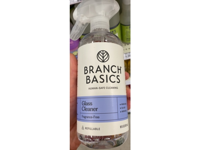 Branch Basics Glass Cleaner, Fragrance Free, 16 fl oz/473 mL