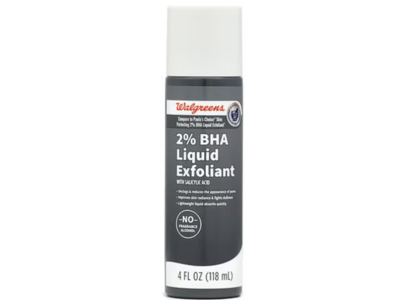 Walgreens 2% BHA Liquid Exfoliant, Salicylic Acid, 4 fl oz/ 118 mL