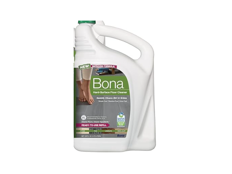 Bona Hard-Surface Floor Cleaner, 128 fl oz/3.78 L , Pack Of 4