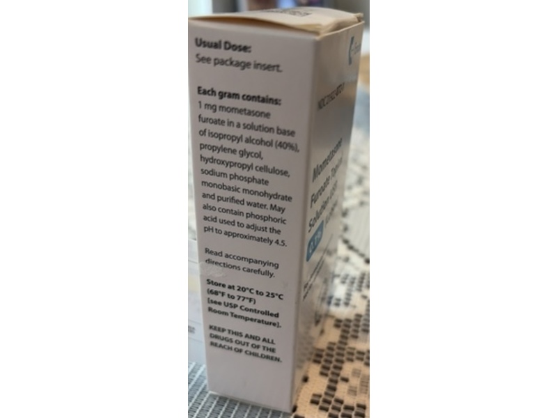 Mometasone Furoate Topical Solution 0.1%, Lotion, 60 mL, Encube (Rx)
