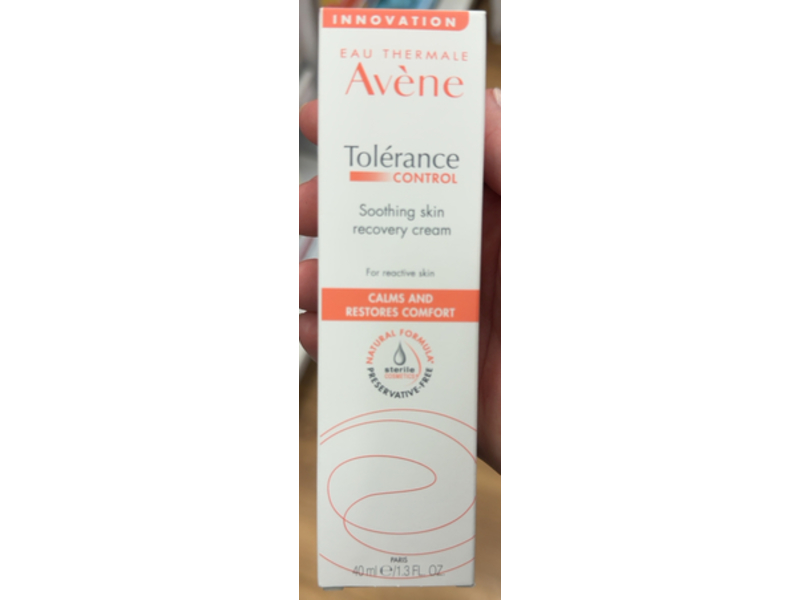 Avene Tolerance Control Soothing Skin Recovery Cream, 1.3 fl oz/40 mL