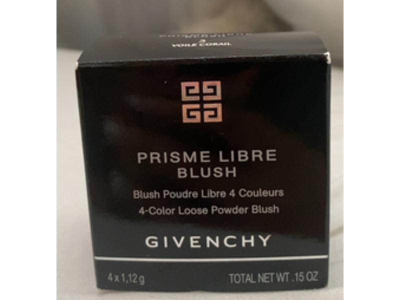 Givenchy Prisme Libre 4 Color Loose Powder Blush, 03 Voile Corail, 15 oz