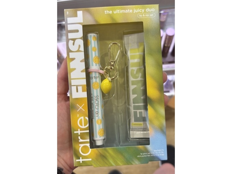 Tarte X FinnSul The Ultimate Juicy Duo Lip & Sip Set, Lemonade
