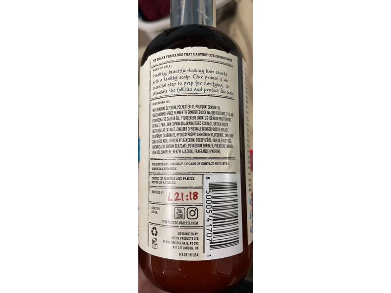 Curlsmith Super Slip Pre-Biotic Primer, Step 1, 12 fl oz/355 mL