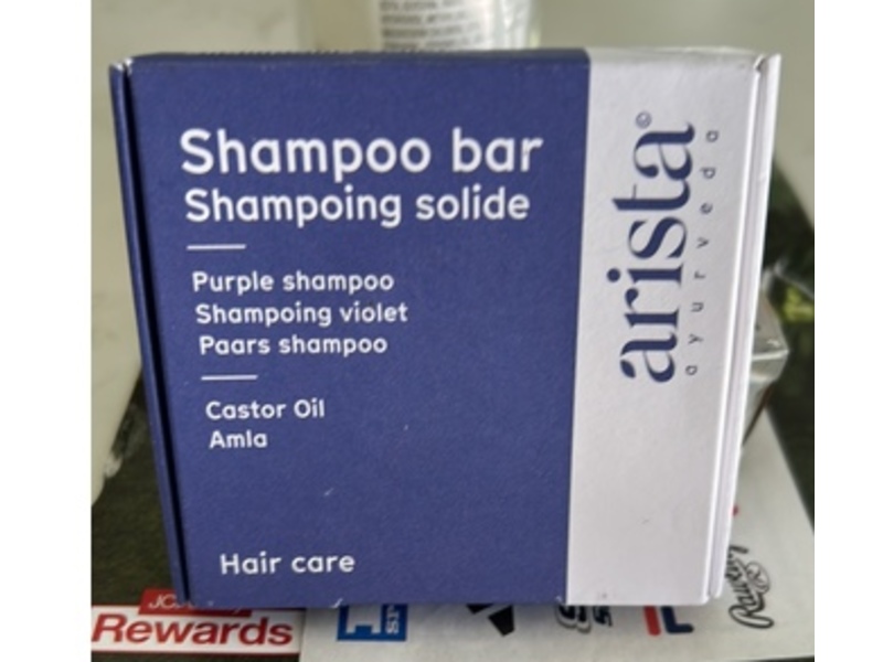 Arista Ayurveda Shampoo Bar, Castor Oil + Amla, 2.6 oz/80 g