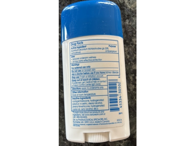 Vanicream Antiperspirant/Deodorant, 2.25 oz/64 g