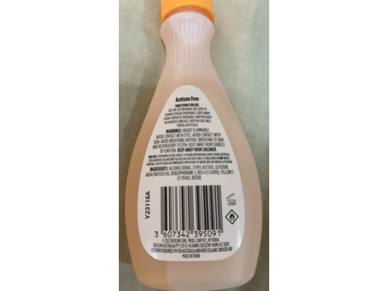 Cutex Nail Polish Remover, Acetone Free, 100 mL