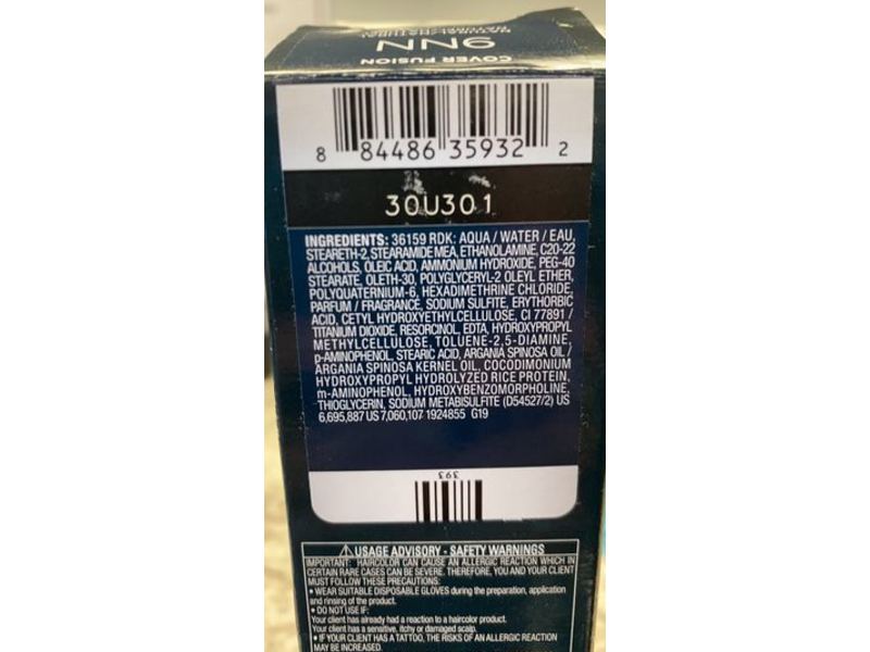 Redken Cover Fusion Hair Colour, 9Nn Natural Natural, 2.1 oz/60 mL