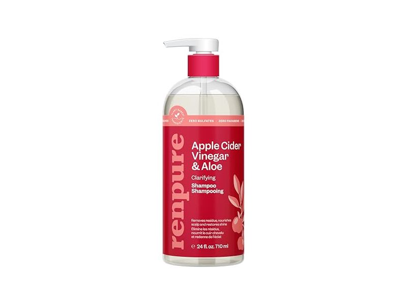 Renpure Clarifying Shampoo, Apple Cider Vinegar & Aloe, 24 fl oz/710 mL