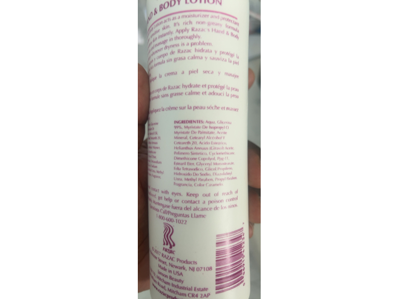 Razac Hand & Body Lotion, 16 fl oz/474 mL
