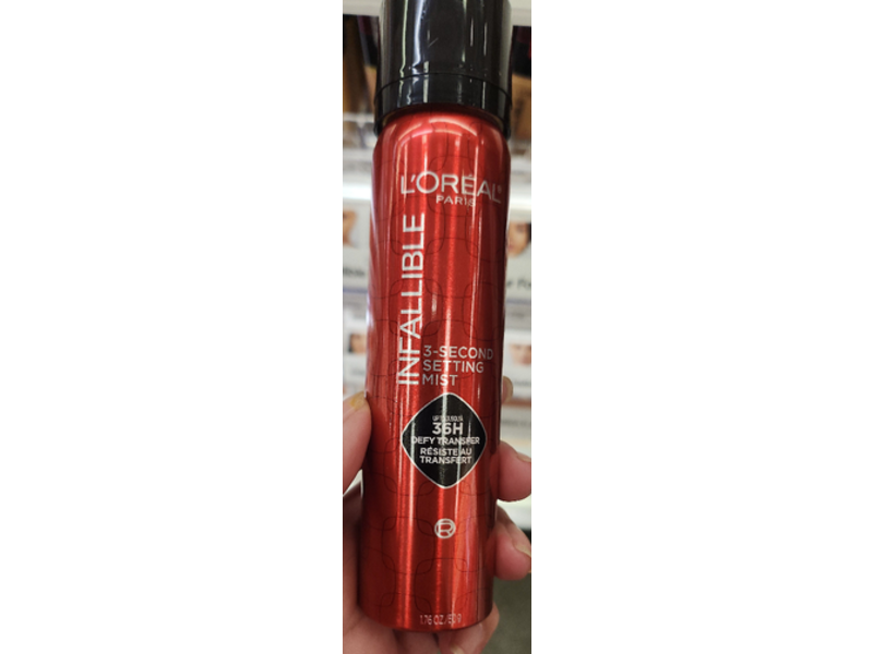 L'Oreal Paris Infallible 3-Second Setting Mist, 1.76 oz/50 g