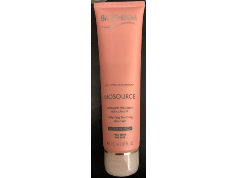 Biotherm Biosource Softening Foaming Cleanser, Anti-Pollution, 5.07 fl oz/150 mL