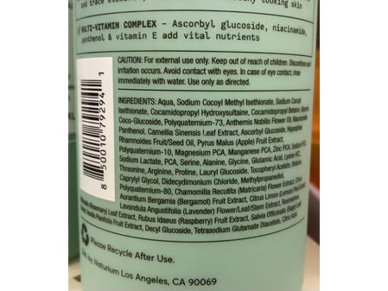 Naturium The Multi-Vitamin Daily Nutrients Body Wash, 16.9 fl oz/500 mL