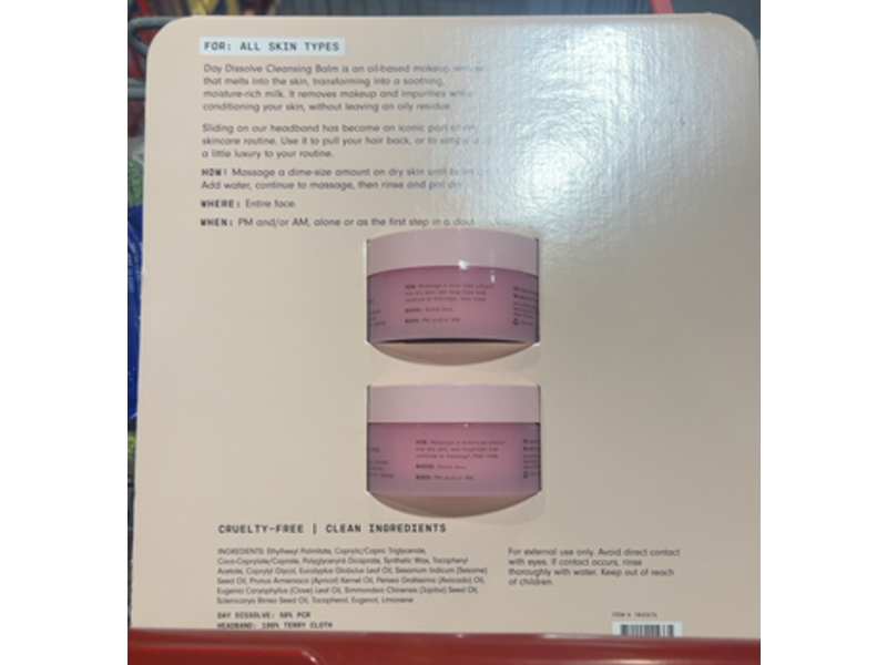 Versed Day Dissolve Cleansing Balm, Eucalyptus Oil + Vitamin E, 2.3 oz/67 g, Pack Of 2