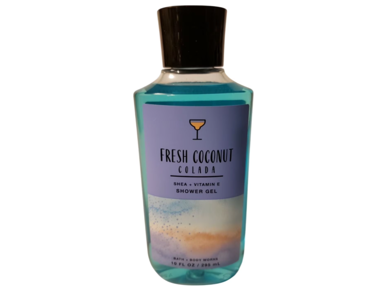 Bath & Body Works Fresh Coconut Colada Shower Gel, Shea + Vitamin E, 10 fl oz/295 mL