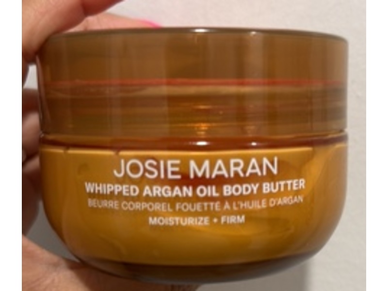 Josie Maran Whipped Argan Oil Body Butter, Vanilla Vibezzz, 6 oz