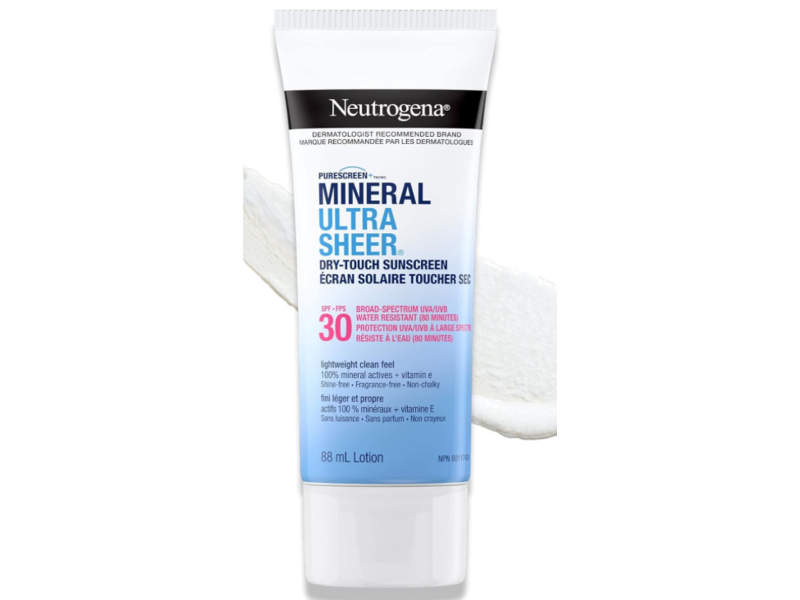 Neutrogena Ultra Sheer Mineral Dry-Touch Lotion Sunscreen, SPF 30, 3 oz /88 mL