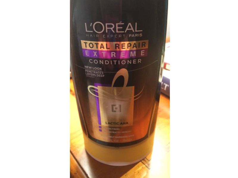 L'Oreal Paris Total Repair Extreme Conditioner, Lactic AHA, 25.4 fl oz/750 mL