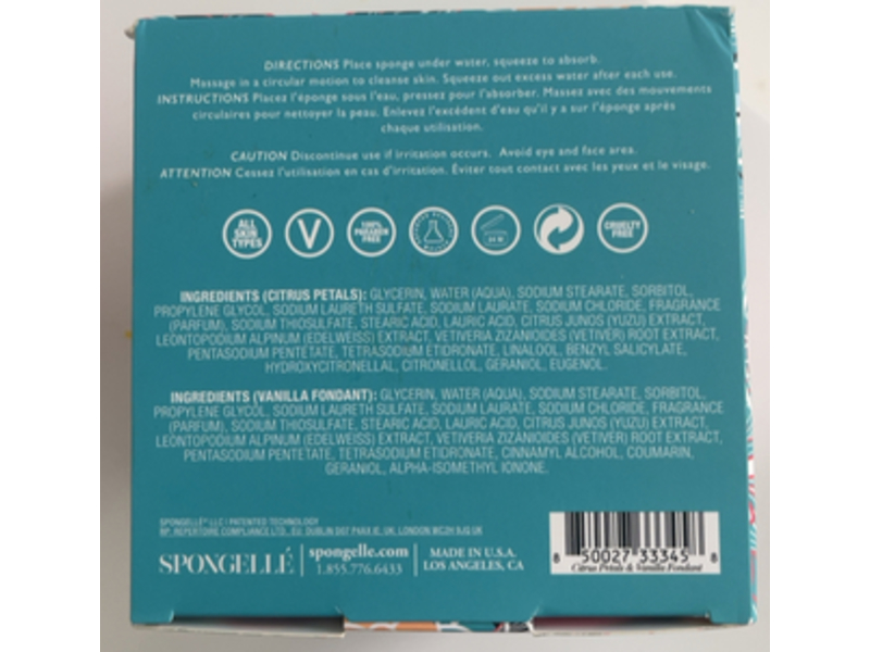 Spongella All In One Beauty Treatment Body Wash + Buffer Duo, 5.5 oz