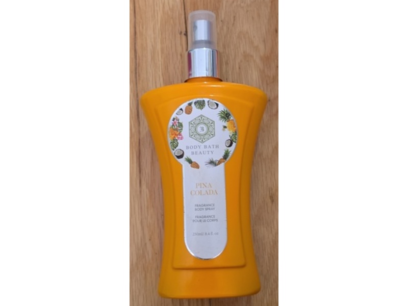 Bath Bath Beauty Fragrance Body Spray, Pina Colada, 8.4 fl oz/250 mL