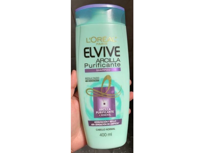 L'oreal Paris Elvive Arcilla Purificante Shampoo, 400 mL