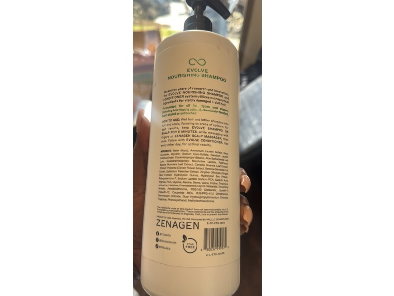 Zenagen Evolve Repair + Protect Nourishing Shampoo, 32 fl oz/1 L