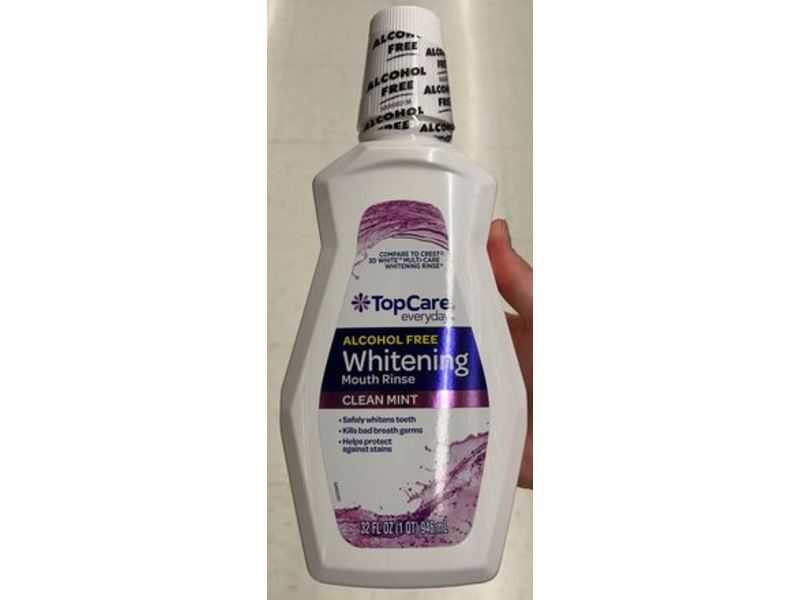 TopCare Whitening Mouth Rinse, Clean Mint, 32 fl oz/946 mL