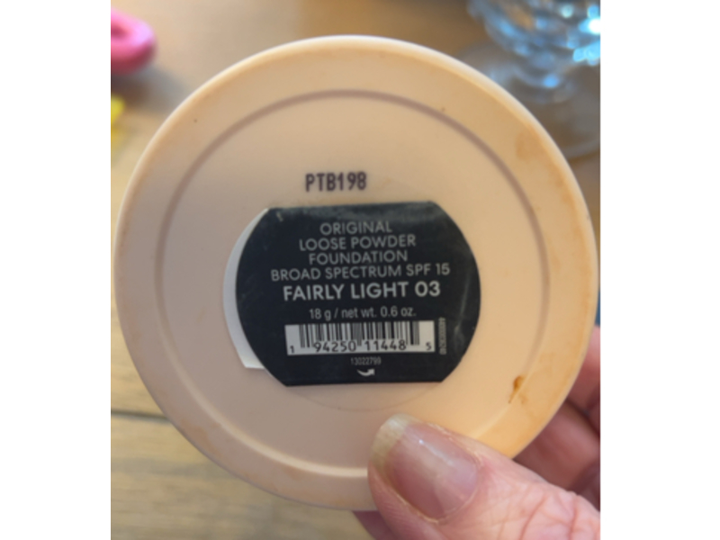Bare Minerals Loose Powder Foundation, SPF 15, Fair Light 03, 0.6 oz/18 g
