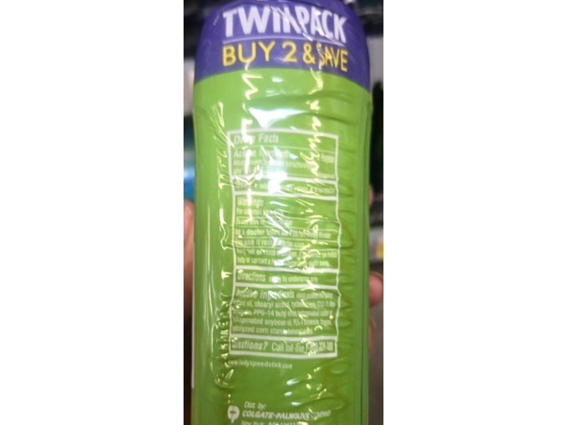 Lady Speed Stick Invisible Dry Antiperspirant/Deodorant, Powder Fresh, 2.3 oz/65 g + 4.6 oz/130 g, Pack of 2