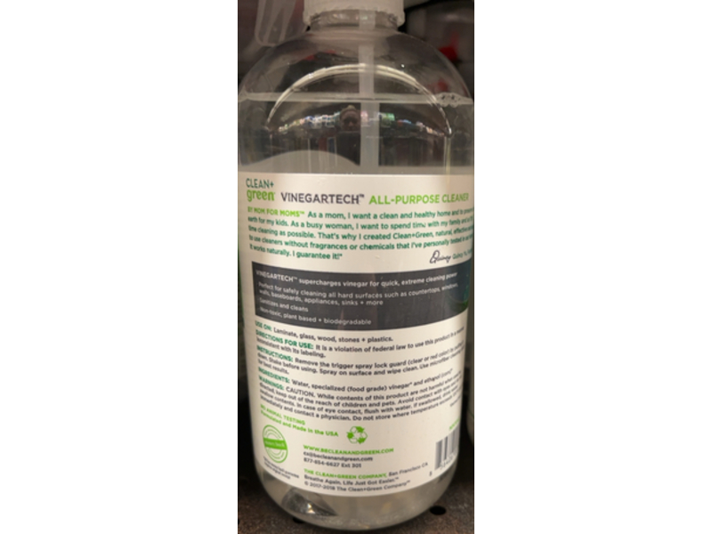 Clean + Green All-Purpose Cleaner, 24 fl oz/709 mL