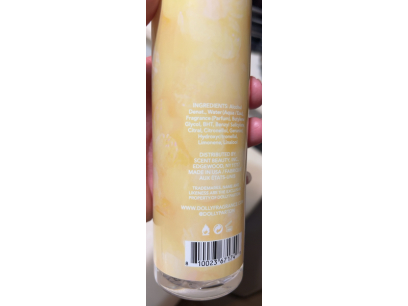 Dolly Parton Body Mist, Dancing Fireflies, 8.0 fl oz/236 mL