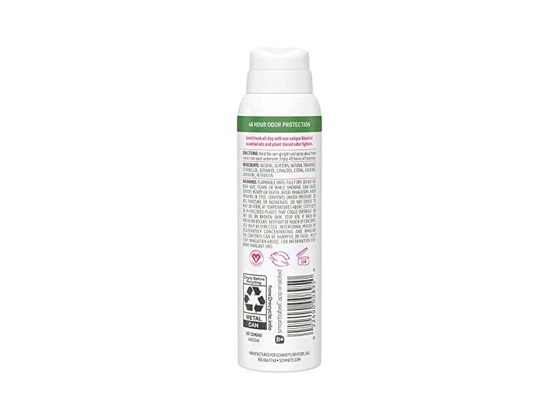 Schmidt's Natural Deodorant Spray, Rose and Vanilla, 3.2 oz