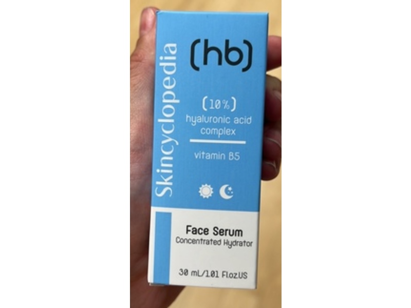 Skincyclopedia Face Serum, 10% Hyaluronic Acid Complex Vitamin B5, 1.01 fl oz/30 mL