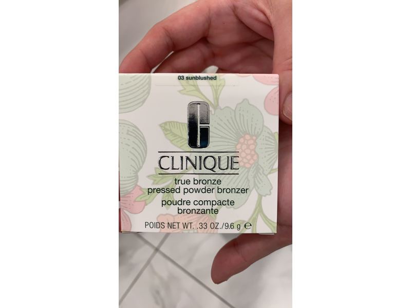 Clinique Pressed Powder Bronzer, No. 03 Sunblushed, 0.33 oz/9.6 g
