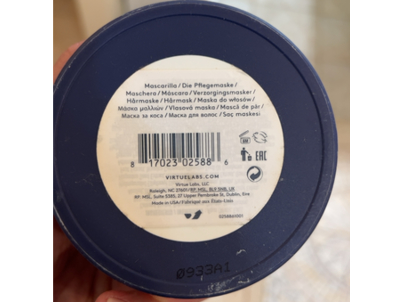 Virtue Restorative Treatment Mask, 150 mL