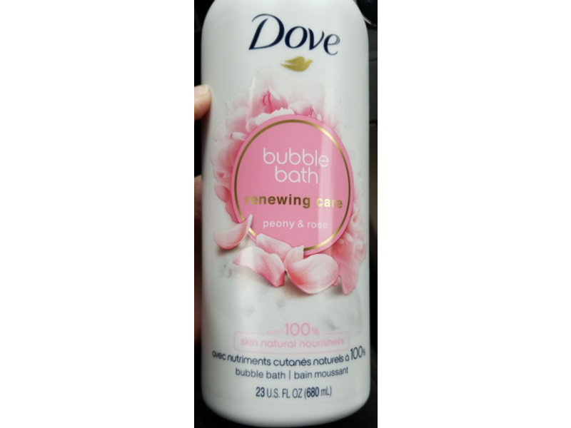 Dove Bubble Bath Renewing Care, Peony & Rose, 23 fl oz/680 mL