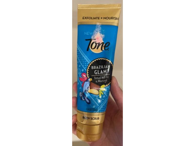 Tone Brazilian Glam Body Scrub, Exfoliate + Nourish, 4.5 fl oz/133 mL, Pack Of 2