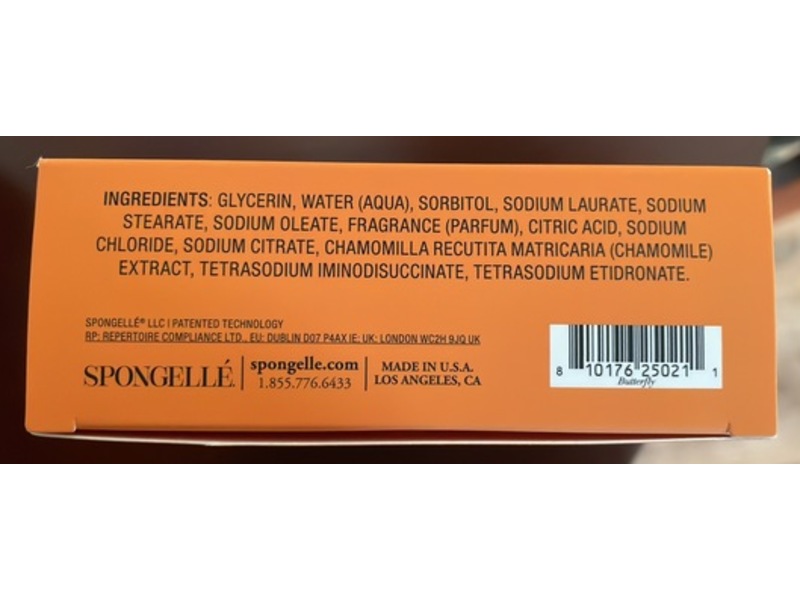 Spongelle Nature Animals Body Wash, Bella Butterfly, 2.5 oz/70 g