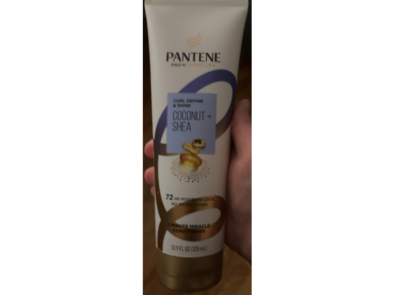 Pantene 1 Minute Miracle Conditioner, Coconut + Shea, 10.9 fl oz/325 mL