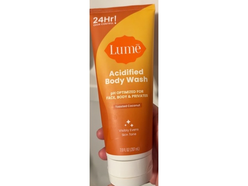 Lume Acidified Body Wash, Toasted Coconut, 7 fl oz/207 mL