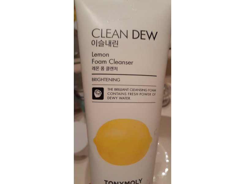 Tonymoly Clean Dew Foam Cleanser, Lemon, 6 fl oz
