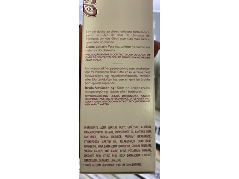 Ren Clean Skincare Body Wash, Moroccan Rose Otto, 6.8 fl oz/200 mL