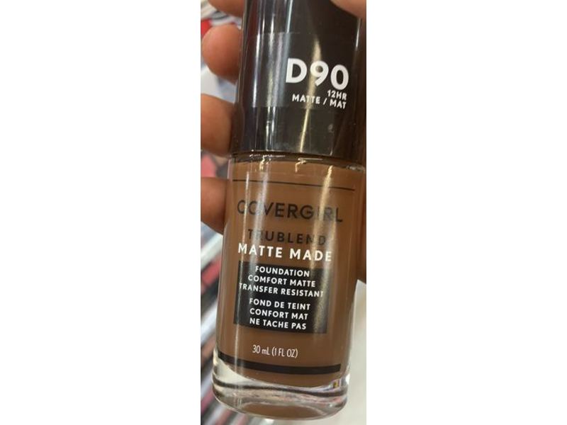 CoverGirl TruBlend Matte Made Foundation, D90 Espresso, 1 fl oz/30 mL