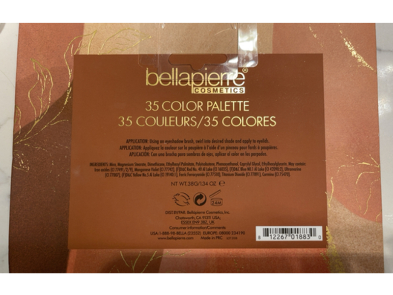 Bellapierre Ultimate Nude Eyeshadow Palette, 1.34 oz/38 g