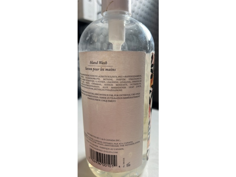 Crabtree & Evelyn Hand Wash, Peach 16.9 fl oz/500 mL